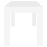 vidaXL Eettafel 140x74,5x76 cm bewerkt hout wit