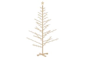 vidaXL Houten Kerstboom Naturel 180 cm - 35% Korting