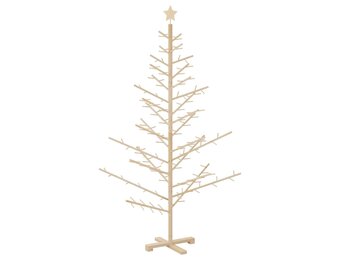 vidaXL Houten Kerstboom Naturel 180 cm - 35% Korting