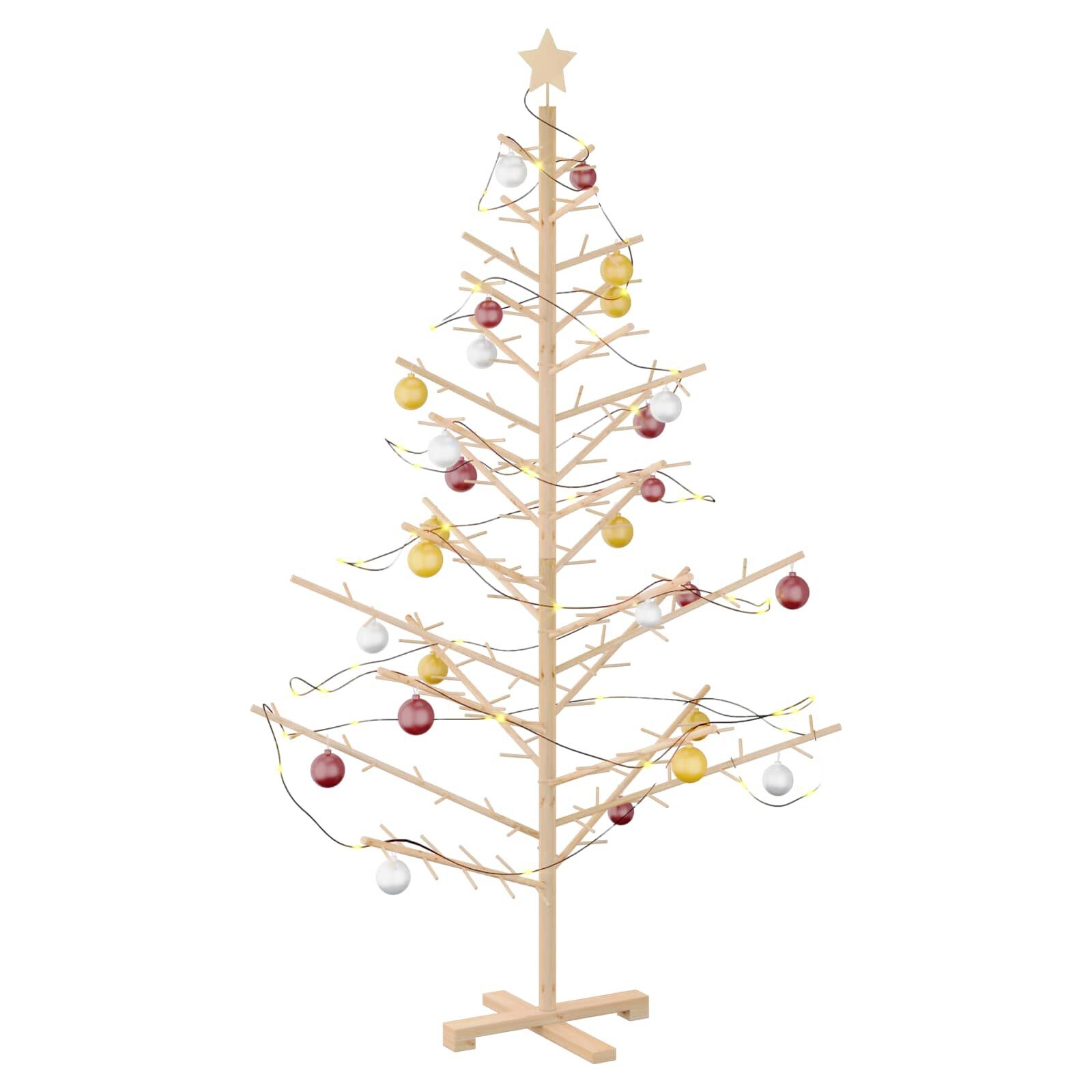 vidaXL Houten Kerstboom Naturel 180 cm - 35% Korting