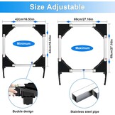 NIUXX Was/Droger Onderstel met Wielen & Rem - Verstelbaar - Zwart - 30% Korting