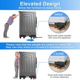 NIUXX Was/Droger Onderstel met Wielen & Rem - Verstelbaar - Zwart - 30% Korting