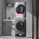 NIUXX Was/Droger Onderstel met Wielen & Rem - Verstelbaar - Zwart - 30% Korting