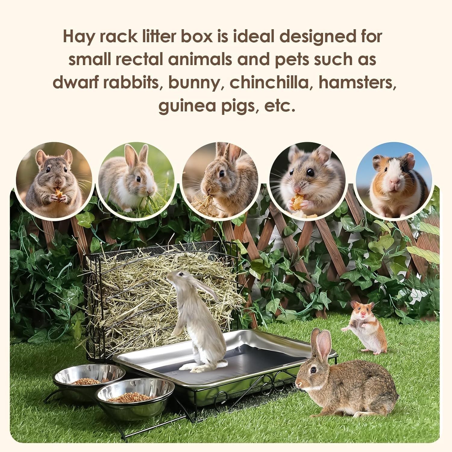 3-in-1 Konijnenvoerstation & Toilet (30% Korting!)