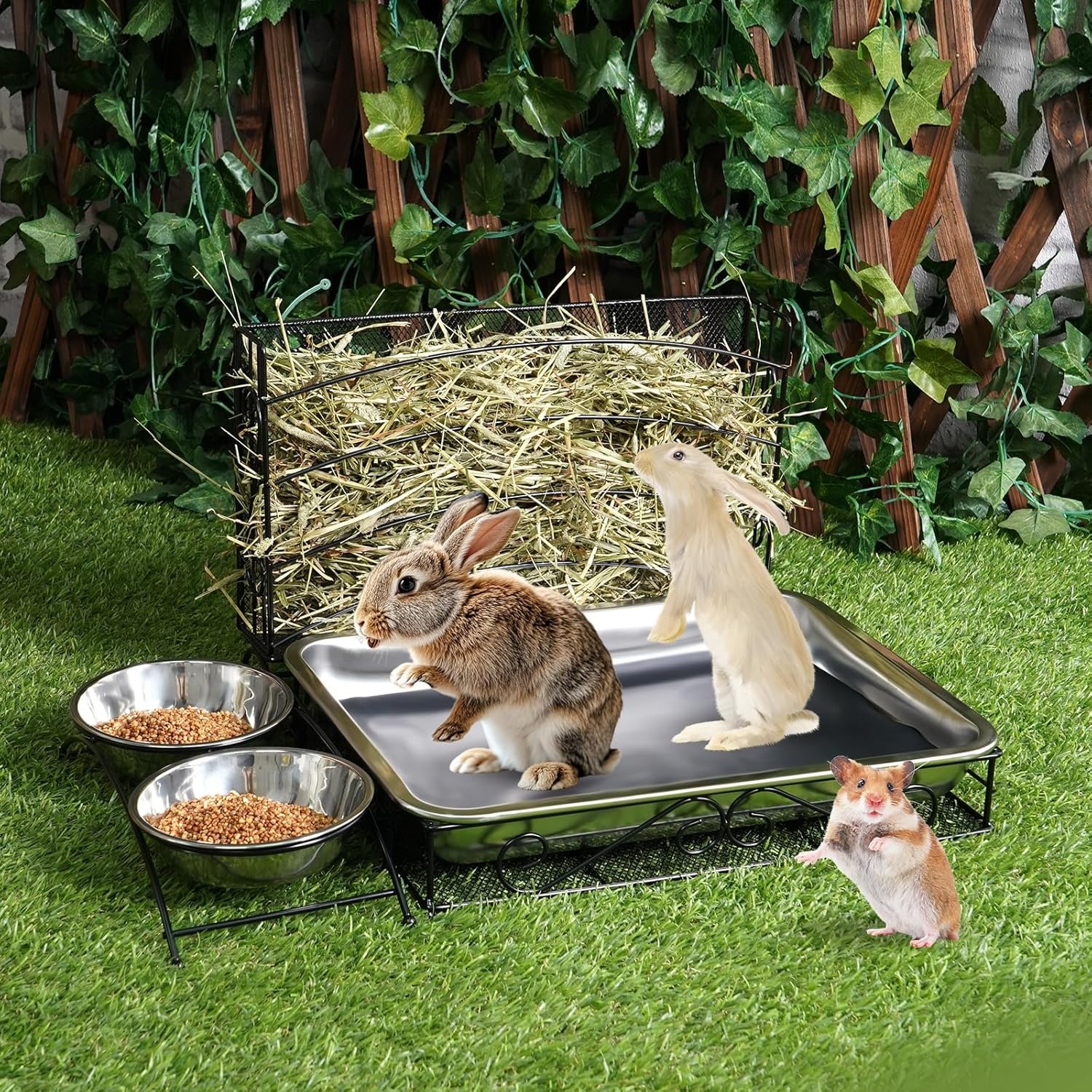 3-in-1 Konijnenvoerstation & Toilet (30% Korting!)