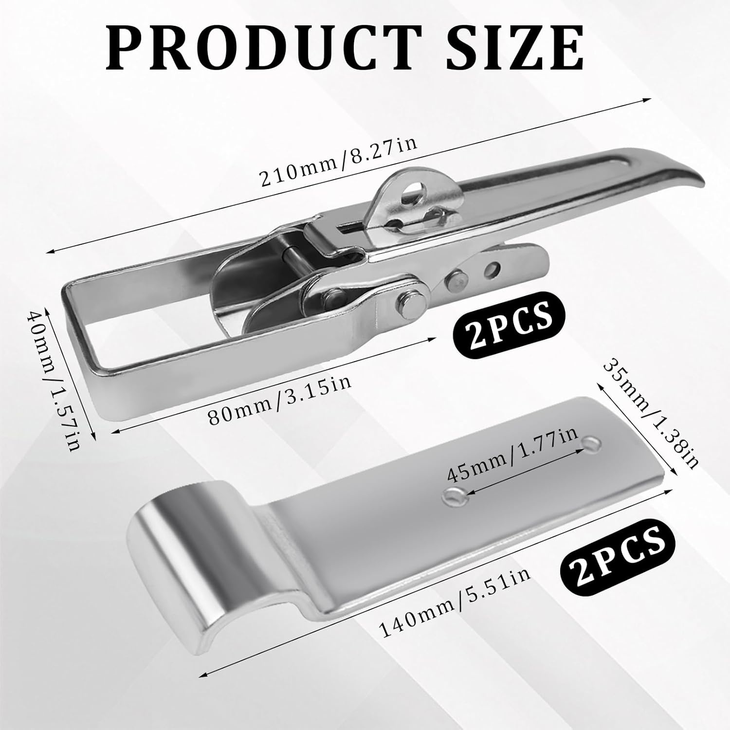 2x Excentrische Sluitingen 21cm met Beveiliging - 30% Korting!