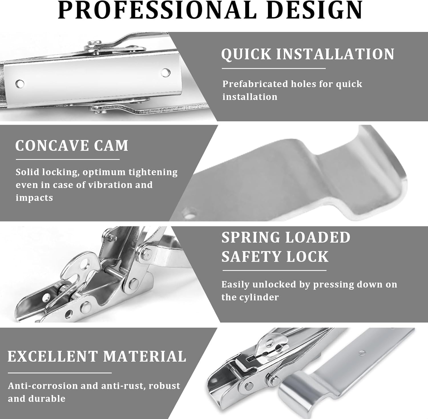 2x Excentrische Sluitingen 21cm met Beveiliging - 30% Korting!