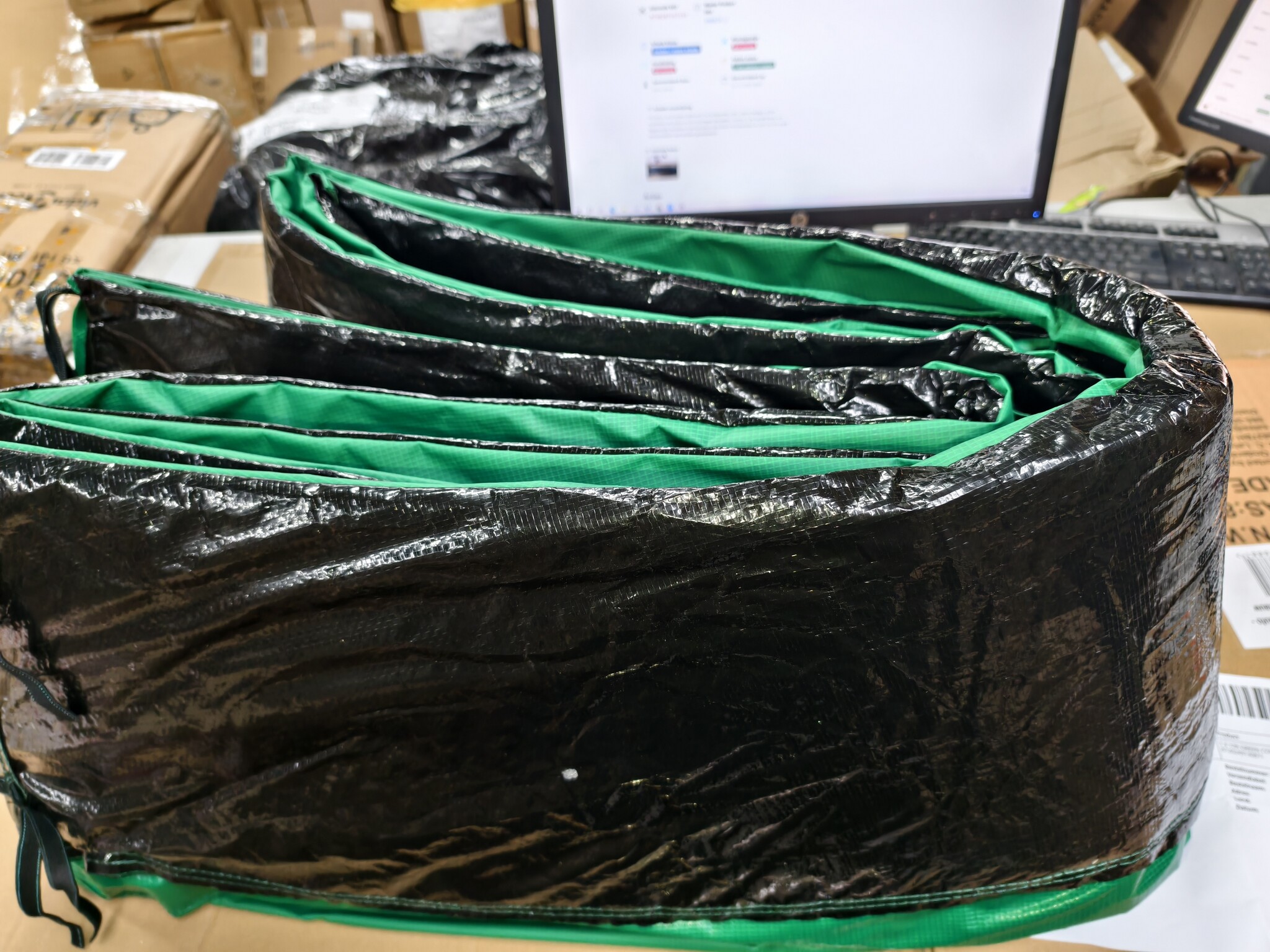 Trampoline Randafdekking Groen 305cm - Nu 60% Korting!