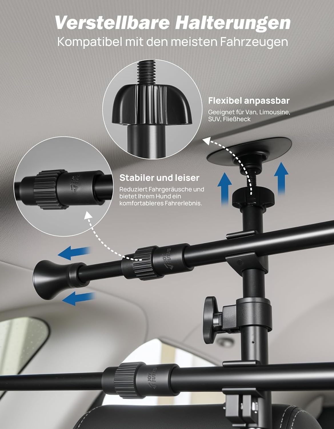 JOYTUTUS Auto Hondenhek - Koolstofstaal - 30% Korting!