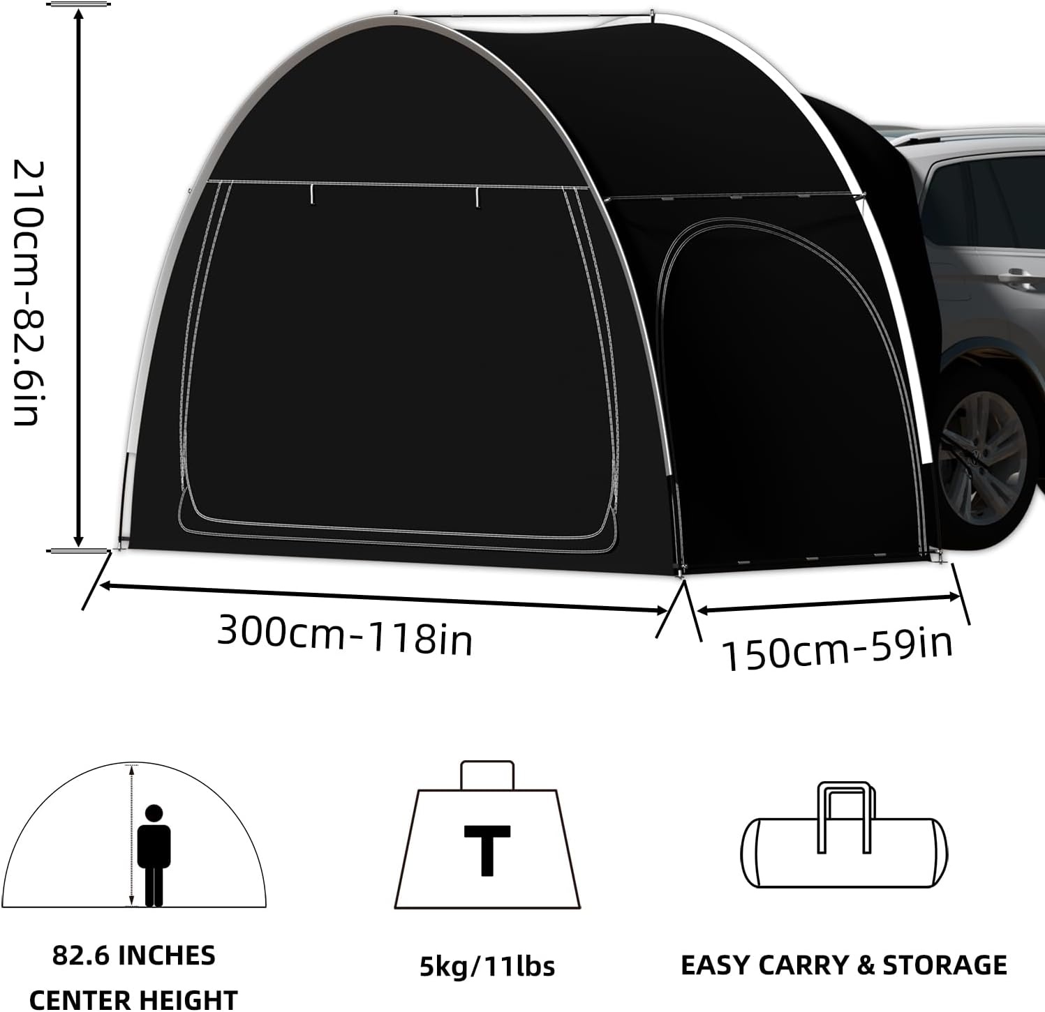 SUV Autotent - Waterdicht, UV-bestendig & Ruim (30% Korting)