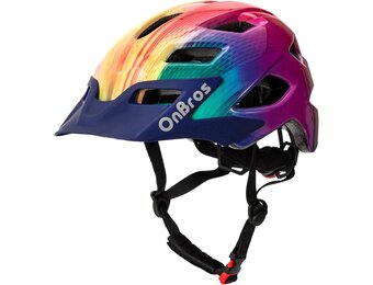 OnBros Kinderfietshelm met Vizier - 5-14 jaar, Verstelbaar (50-57cm) - 30% Korting!