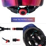 OnBros Kinderfietshelm met Vizier - 5-14 jaar, Verstelbaar (50-57cm) - 30% Korting!