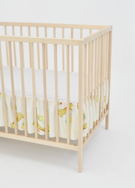 Bedbumper met hemel - 100% katoen - Giraffen & Beren - 35% korting!