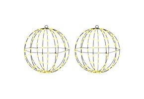 vidaXL Kerstbal met 192 LED's - Warmwit, 40cm - Nu met 47% Korting!