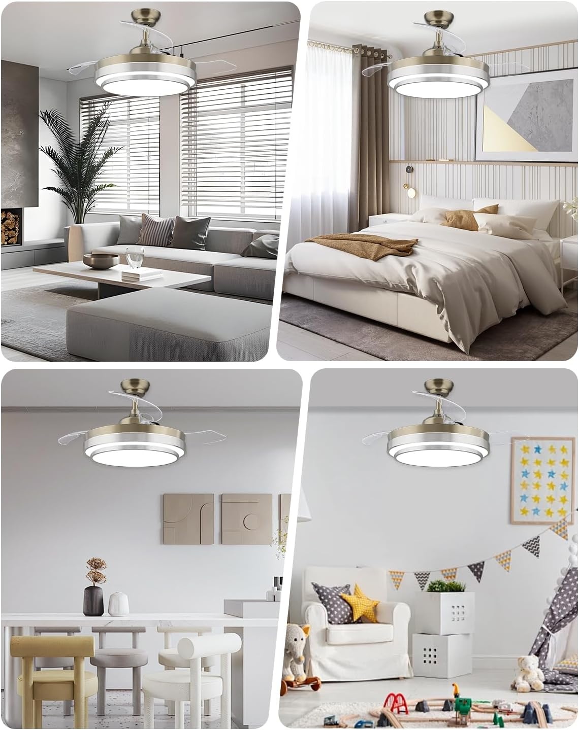 CJOY Plafondventilator met Licht (107cm) - 30% Korting!