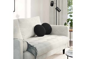 vidaXL Zitkussens 2 stuks Zwart Fluweel - 35% Korting