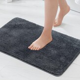 MIULEE Antislip Badmat - Donkergrijs - 40x60 cm - 30% Korting!