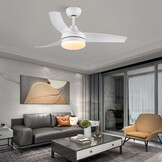 CJOY Plafondventilator met Licht - 132 cm Wit - 30% Korting!