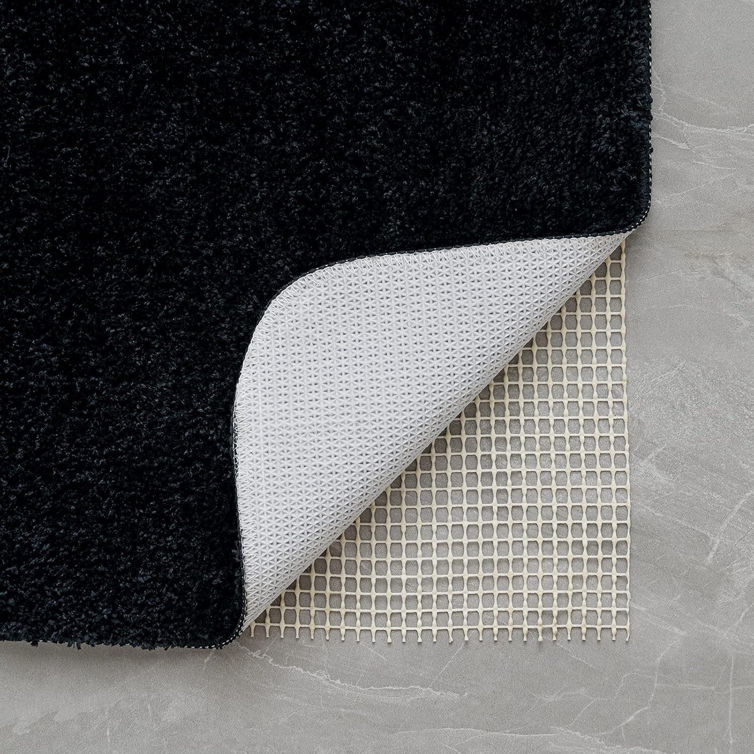 MIULEE Badmat Zwart 40x60 cm - 30% Korting | Zacht & Antislip