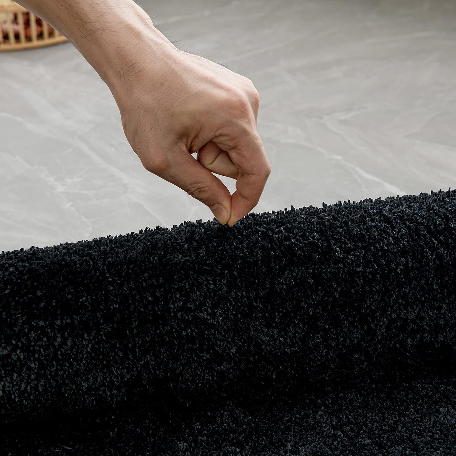 MIULEE Badmat Zwart 40x60 cm - 30% Korting | Zacht & Antislip