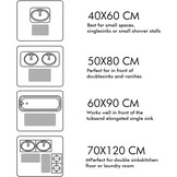 MIULEE Badmat Zwart 40x60 cm - 30% Korting | Zacht & Antislip