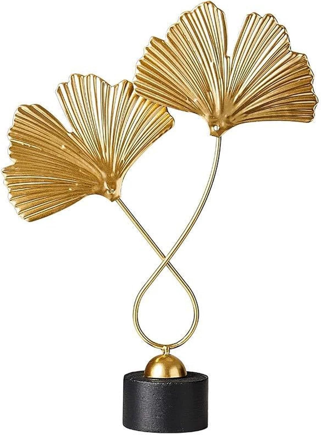 Gouden Ginkgo Blad Sculptuur - 30% Korting! Handgemaakt Kunstwerk