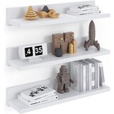 3x Zwevende Wandplank 39cm Wit - 30% Korting