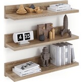 3x Zwevende Wandplank 39cm Wit - 30% Korting