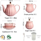 Sweejar Porseleinen Theeservies - Royal Stijl - 30% Korting