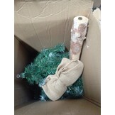 Kunstkerstboom - 180 cm - op stam - met sneeuw en glitter