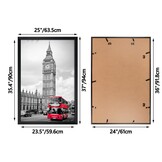 Giftgarden Aluminium Fotolijst Zwart 61x91.5cm - 35% Korting!