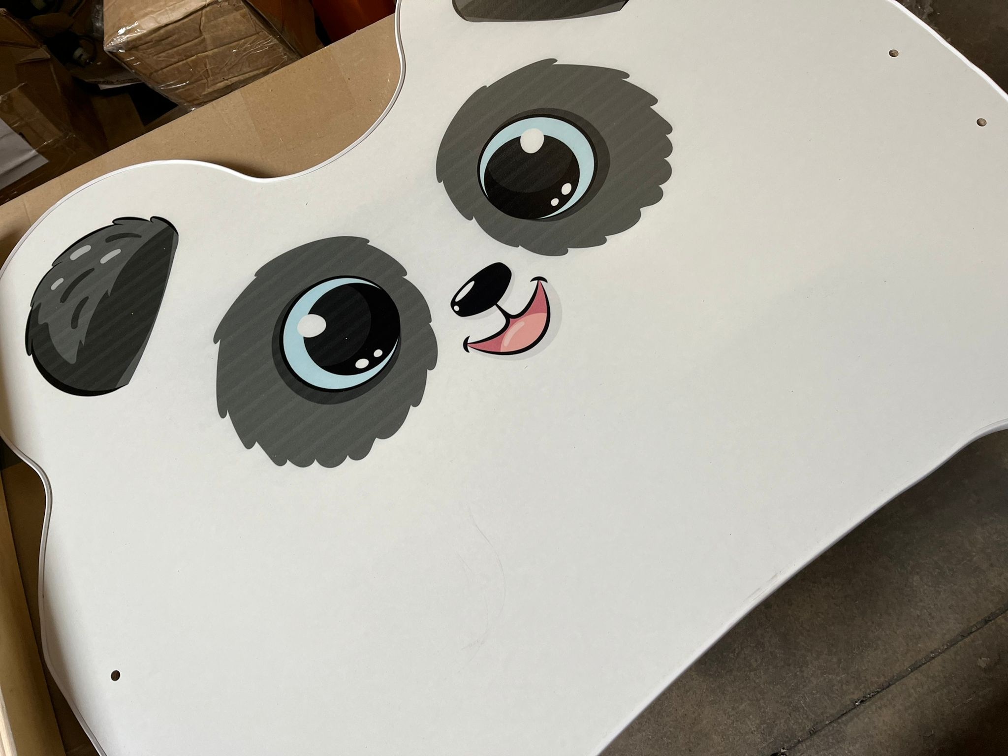 Kinderbed panda - met lade - 160x80cm - incl. matras