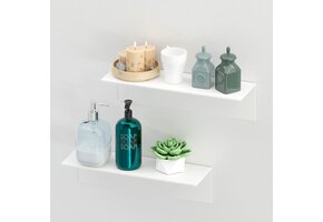 Toski Wandrek Wit 40cm - 30% Korting | Zelfklevend