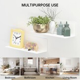 Toski Wandrek Wit 40cm - 30% Korting | Zelfklevend