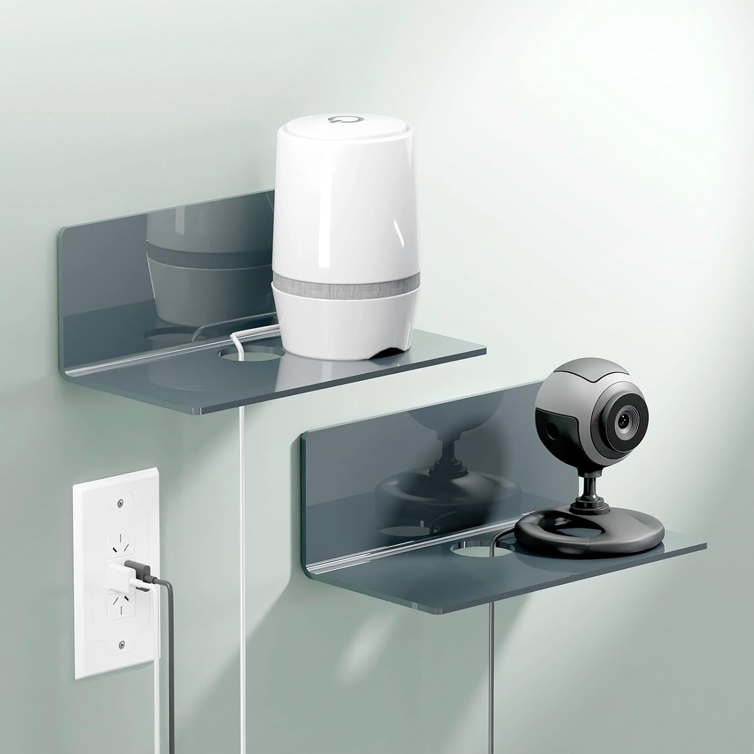 Toski Wandrek Wit 40cm - 30% Korting | Zelfklevend