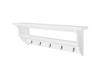 vidaXL Kapstok Barokstijl MDF Wit - 67% Korting