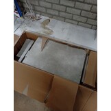 vidaXL Dressoir 60x39x80 cm bewerkt hout betongrijs