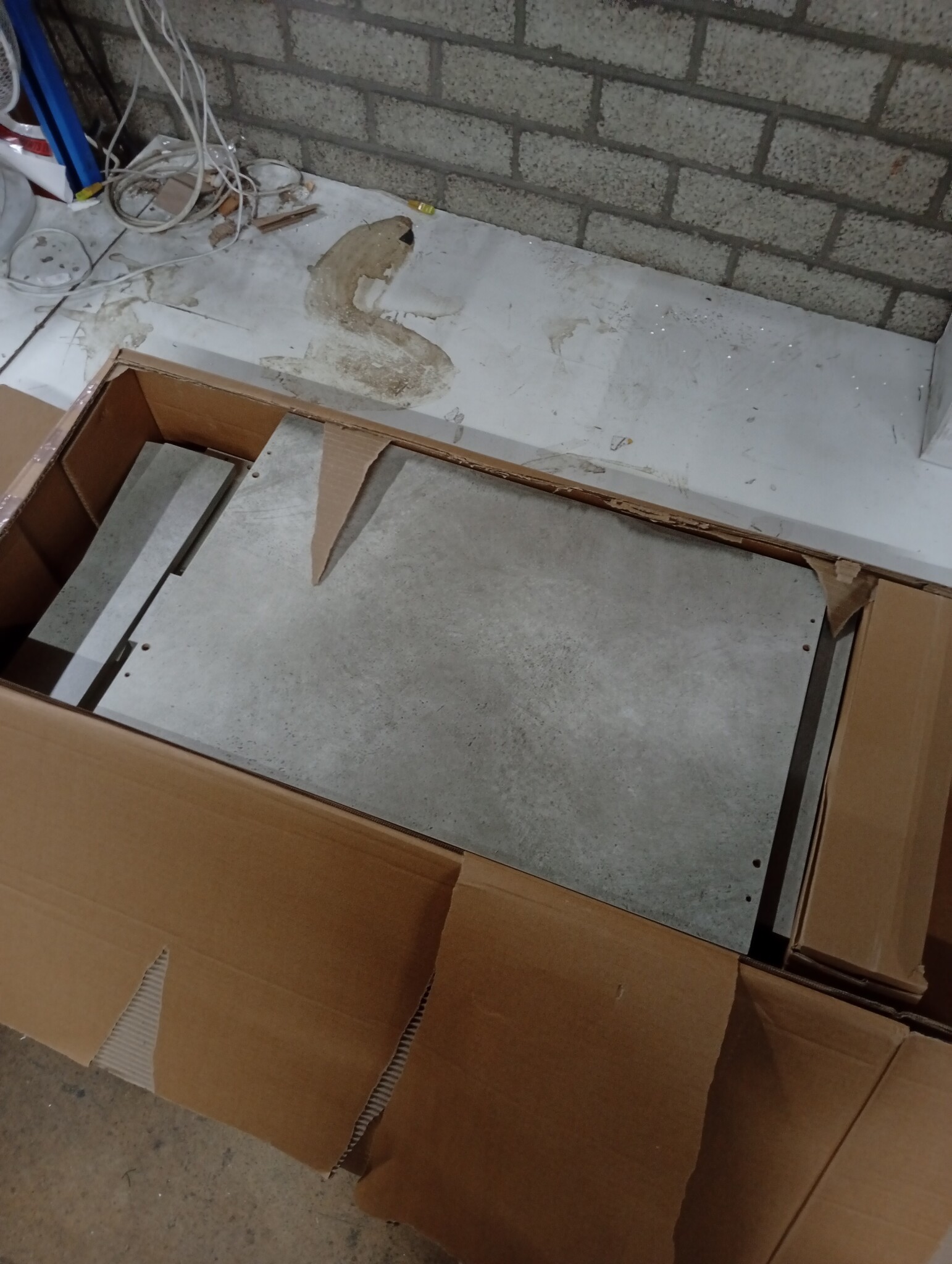 vidaXL Dressoir 60x39x80 cm bewerkt hout betongrijs