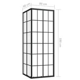 vidaXL Douchecabine 80x80x180 cm ESG