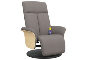 vidaXL Massagestoel stof taupe - Nu met 59% korting!