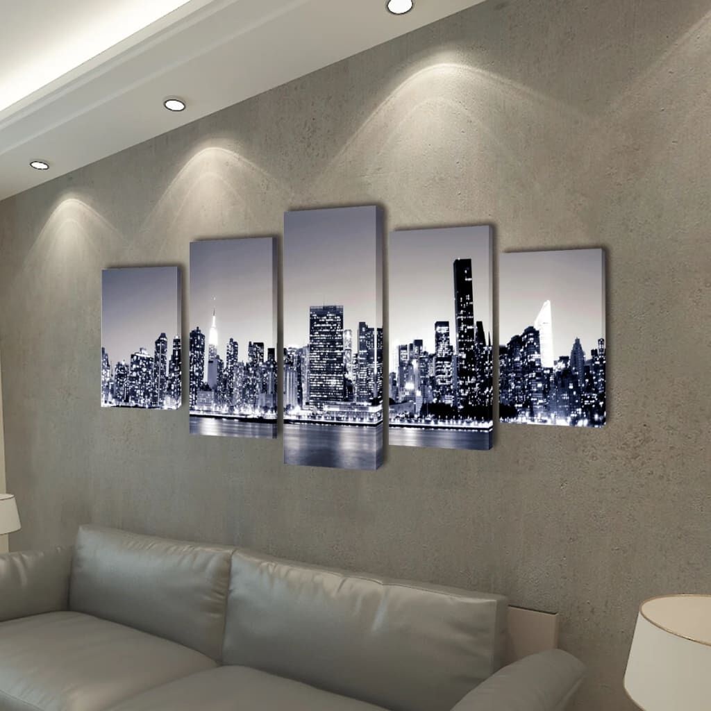New York Skyline Canvas - 76% Korting!