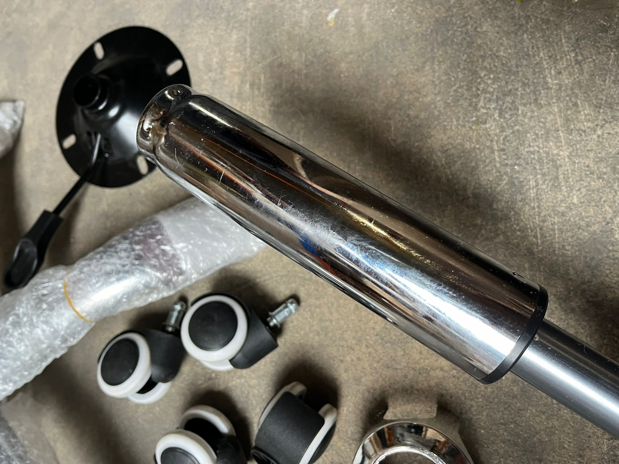 Kinder bureaustoel PRINT - in hoogte verstelbaar - wit roze