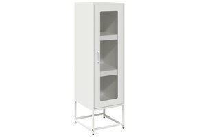 VidaXL Hoge Kast Staal Wit - 60% Korting!