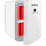 Enventor Minikoelkast 10L, Stille Kleine Koelkast met LCD-Temperatuurdisplay, Warm/Koud-functie, Mini Koelkast voor Huidverzorging, 12V/220V, voor Slaapkamer, Auto, Kantoor, Reizen