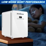 Enventor Minikoelkast 10L, Stille Kleine Koelkast met LCD-Temperatuurdisplay, Warm/Koud-functie, Mini Koelkast voor Huidverzorging, 12V/220V, voor Slaapkamer, Auto, Kantoor, Reizen