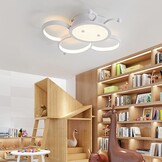 Plafondlamp LED kinderlamp Kinderkamerlamp Plafondlamp Kinderplafondlamp dimmen met afstandsbediening Met nachtlichtfunctie Moderne Bijen Slaapkamer plafondlamp 40CM