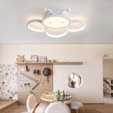 Plafondlamp LED kinderlamp Kinderkamerlamp Plafondlamp Kinderplafondlamp dimmen met afstandsbediening Met nachtlichtfunctie Moderne Bijen Slaapkamer plafondlamp 40CM