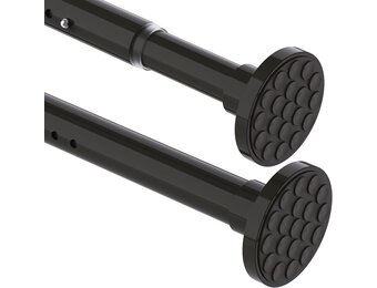 Telescopische Gordijnroede Extra Lang (3m) Zwart - 30% Korting!