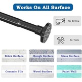 Telescopische Gordijnroede Extra Lang (3m) Zwart - 30% Korting!