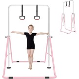 Gymnastiekstang, in hoogte verstelbaar,inklapbaar, horizontaal, met gymnastiekringen